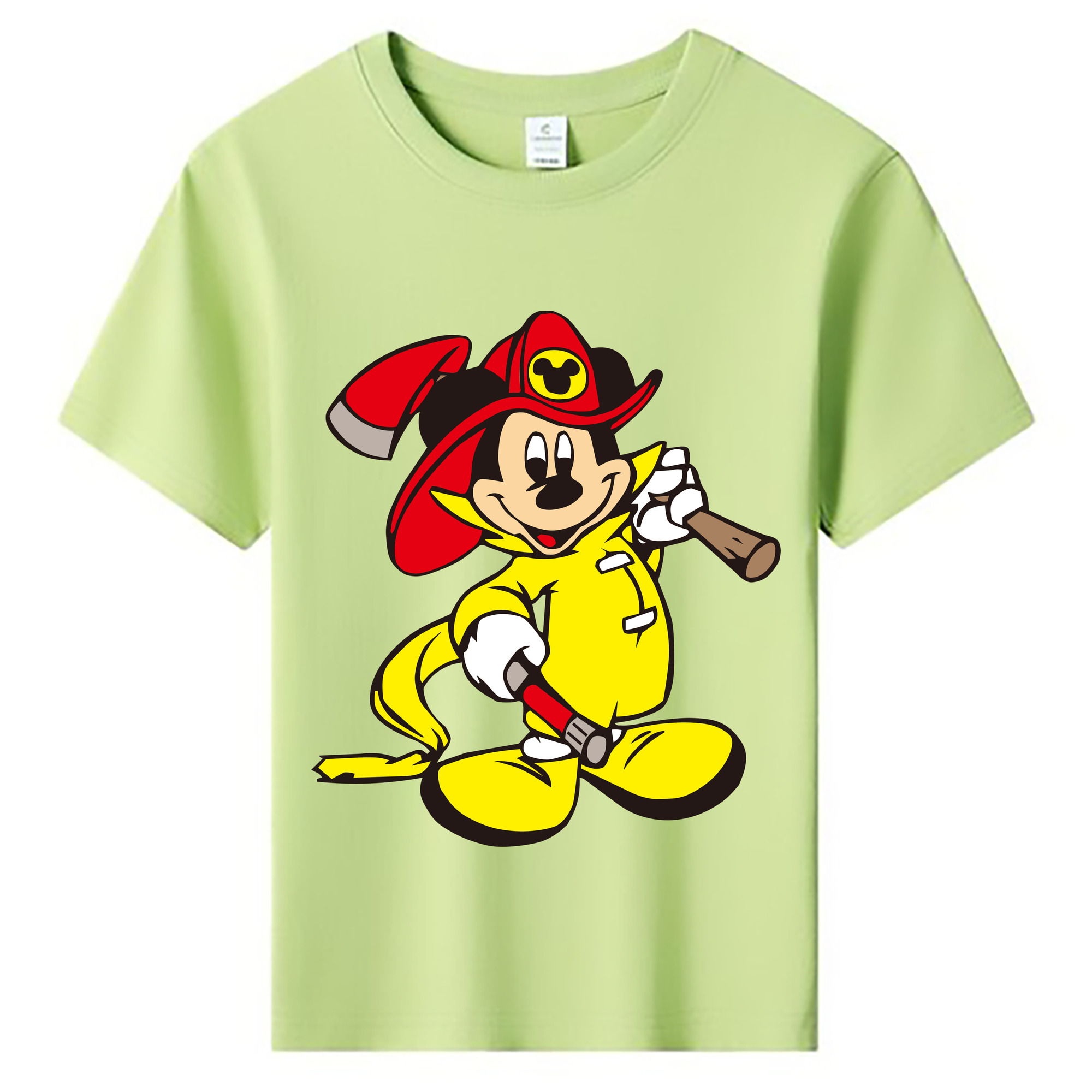 ミッキーマウス Mickey Mouse 綿100％キッズTシャツ（フロントプリント）